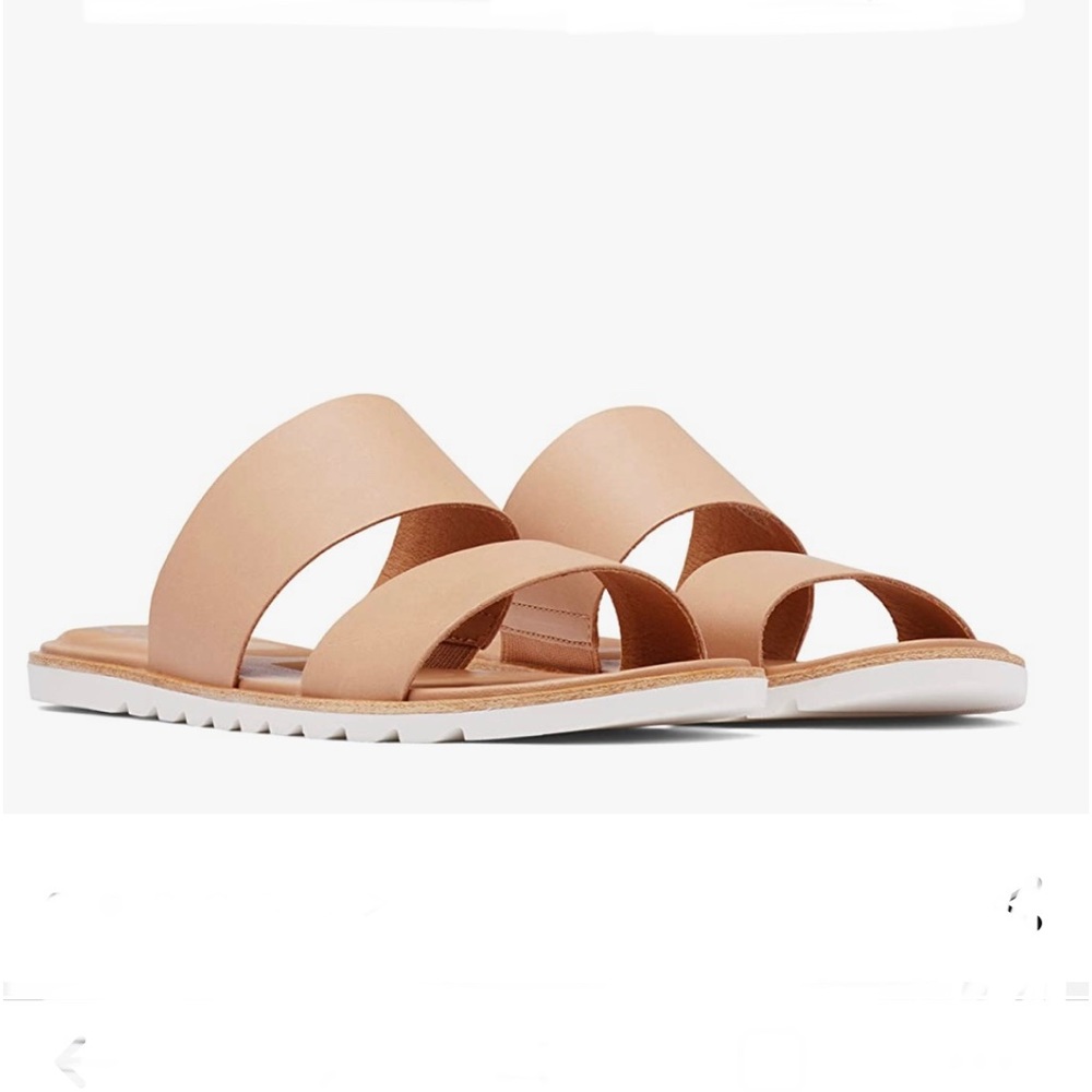 Sorel (Sizes 9 & 9.5) Elle II Slide Sandals. “Honest Beige” New